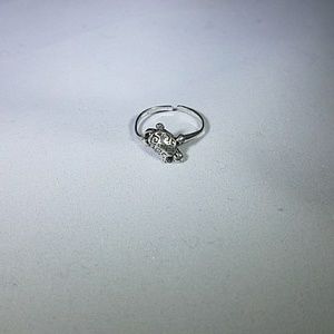 Stainless steel or sterling silver turtle ring